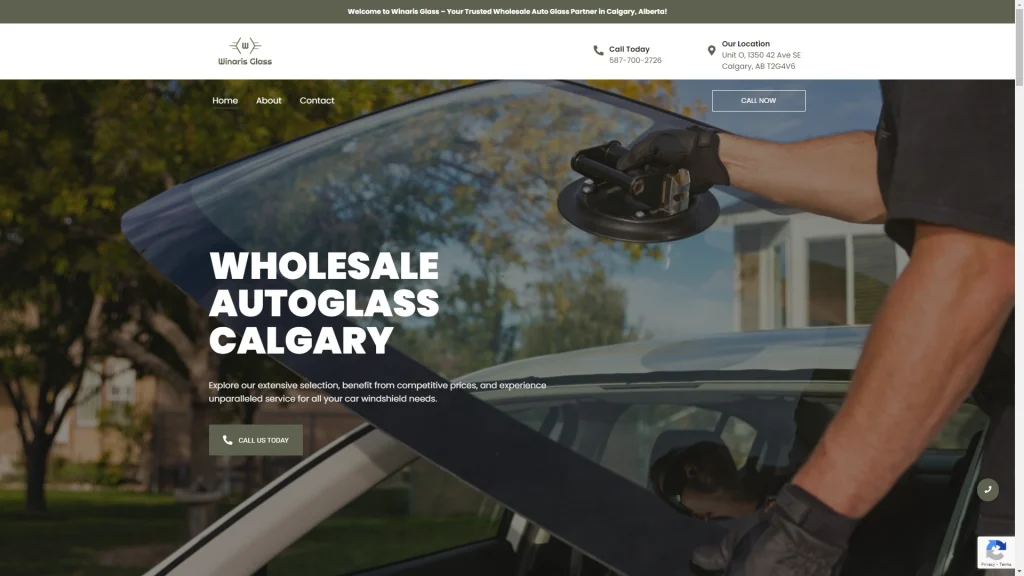 Wholesale auto glass business web design portfolio websites